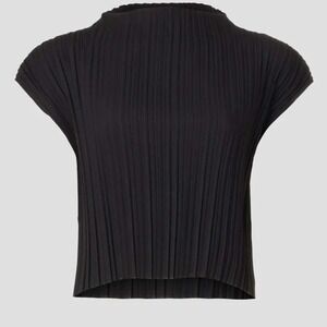 3.1 Phillip Lim Mushroom Pleated Sleeveless Top Size 6 Womens Black‎ RTR